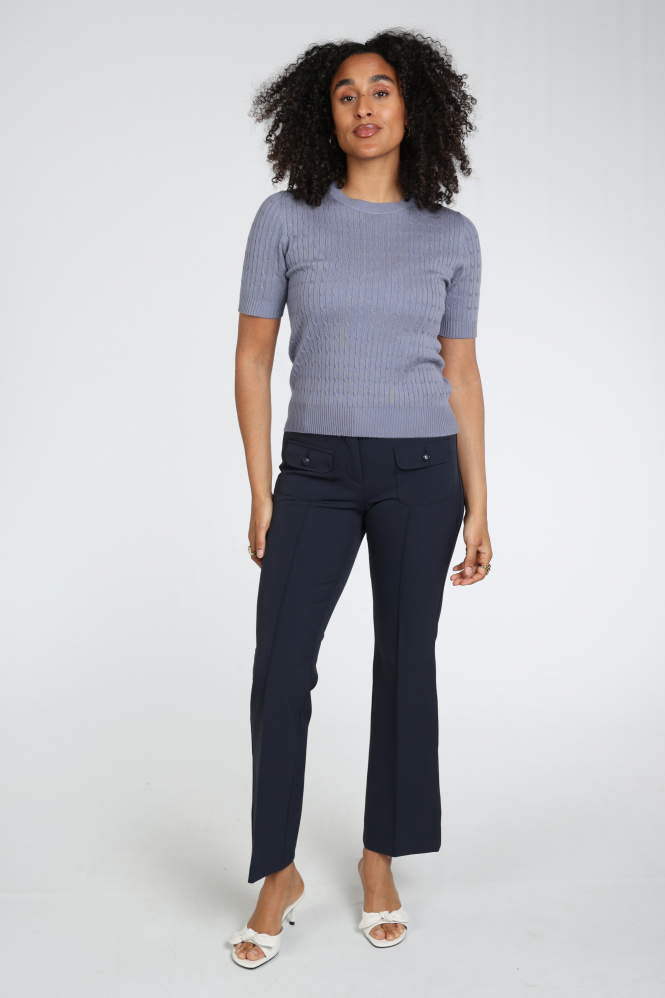 Cambio Farah 6111042700 Broek Blauw