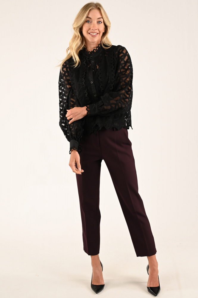 Cambio Krystal Broek Paars