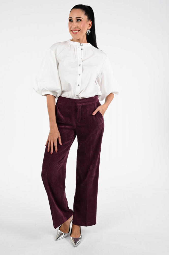 Rosner Mara Wide Leg Broek Paars