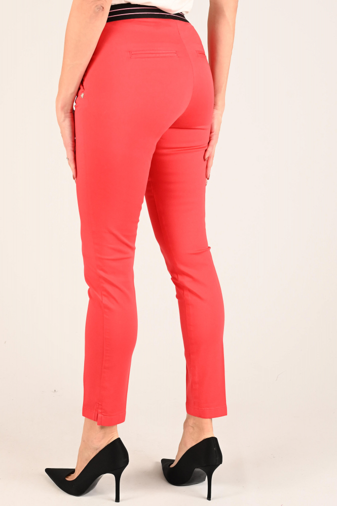 NickJean Sandy slim Broek Rood
