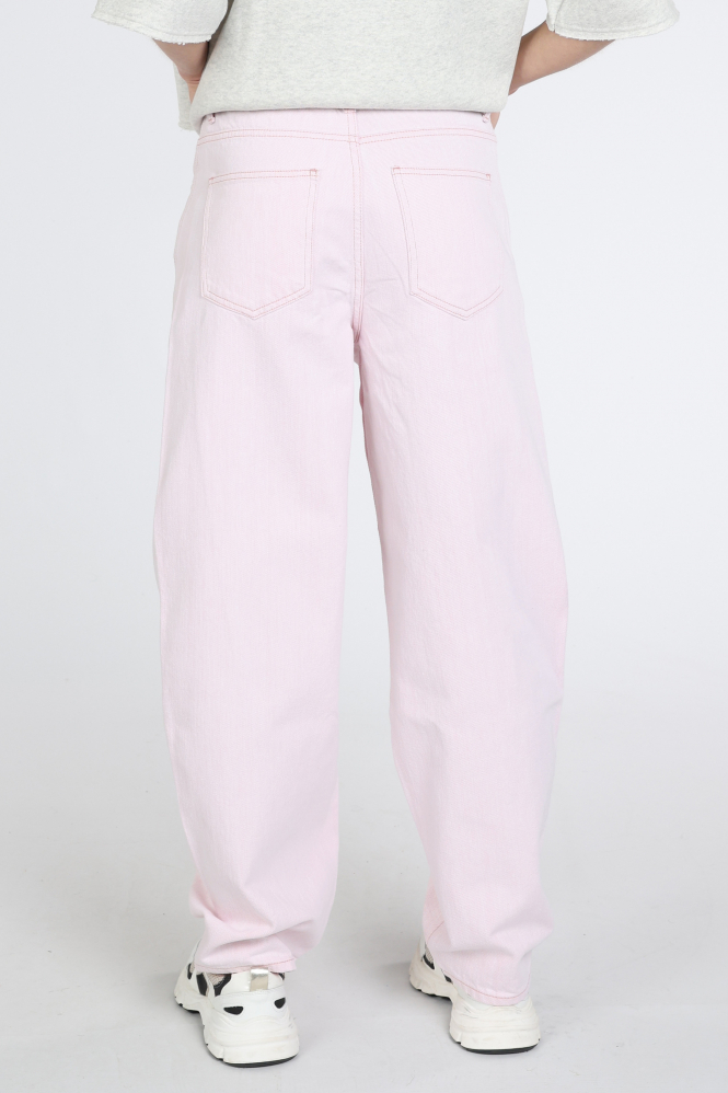 By-Bar begum slub jeans Broek Roze
