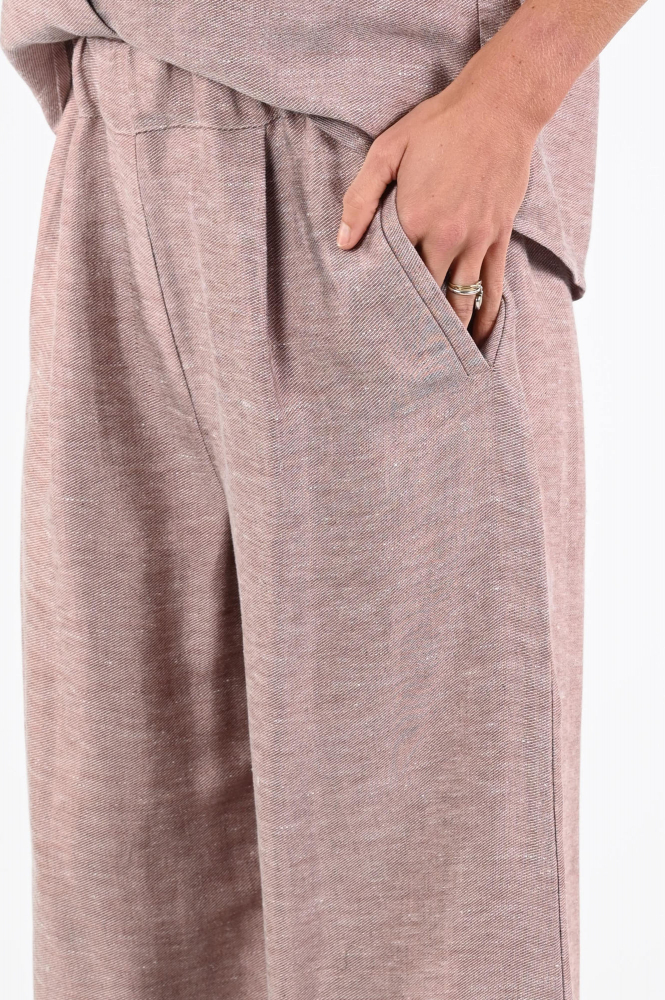 By-Bar celin gloss pants Broek Roze