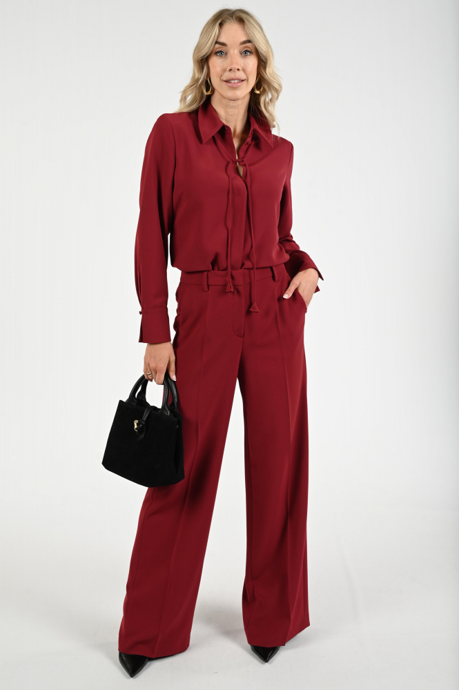 Luisa Cerano 628838-3417 Broek Rood