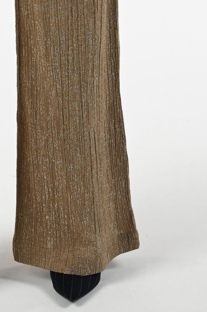 By-Bar Benji lurex pants Broek Goud