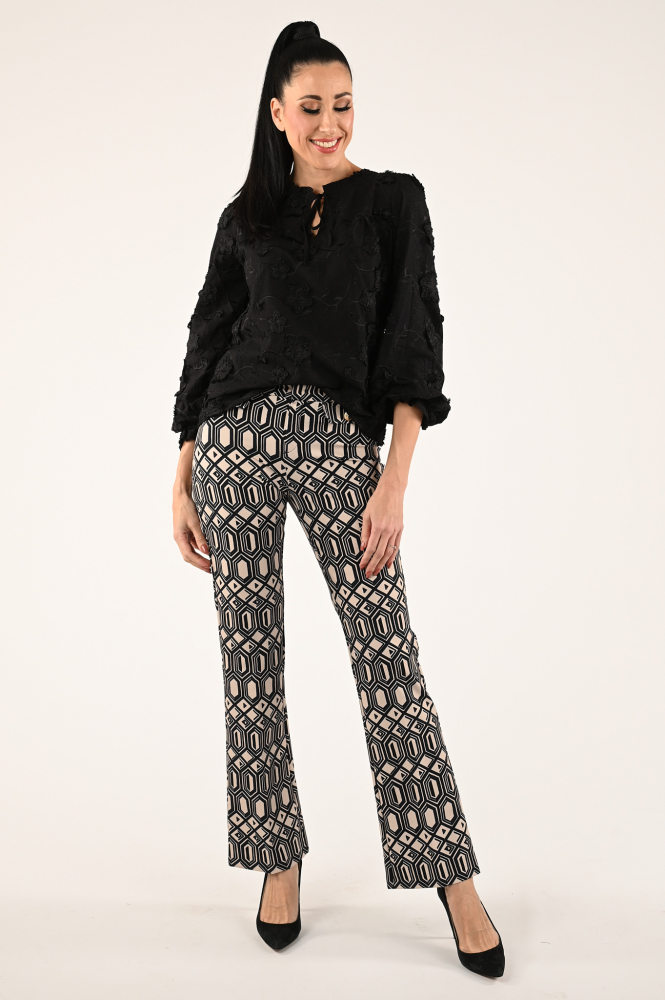 Rosner alisa flared 33. Broek Zwart