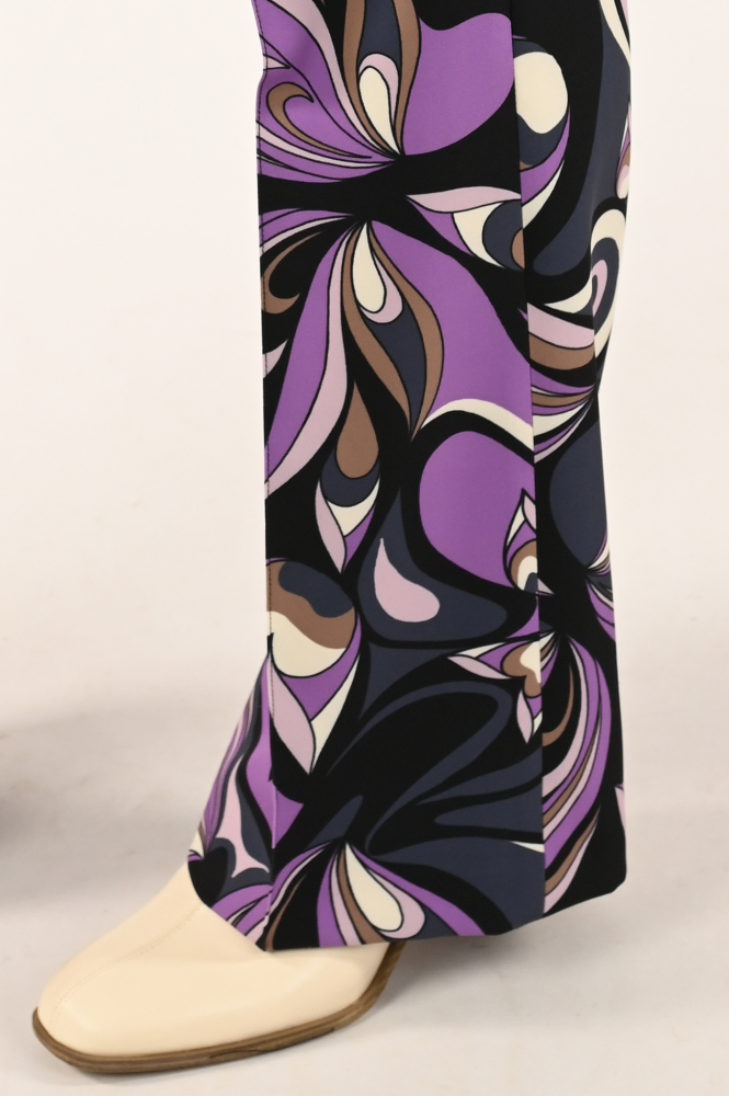 Cambio Flower  Broek Zwart