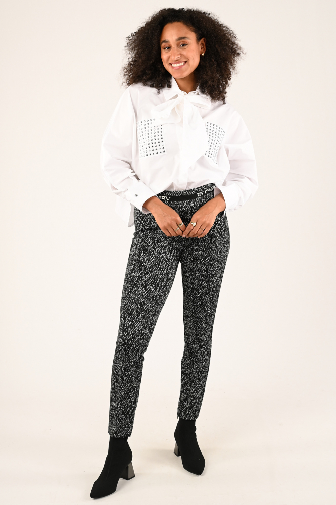 Cambio Ranee 6646026724 Broek Zwart
