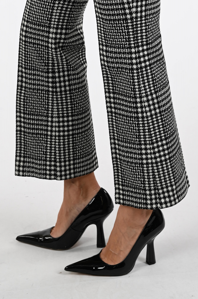 Cambio Francoise check Broek Zwart