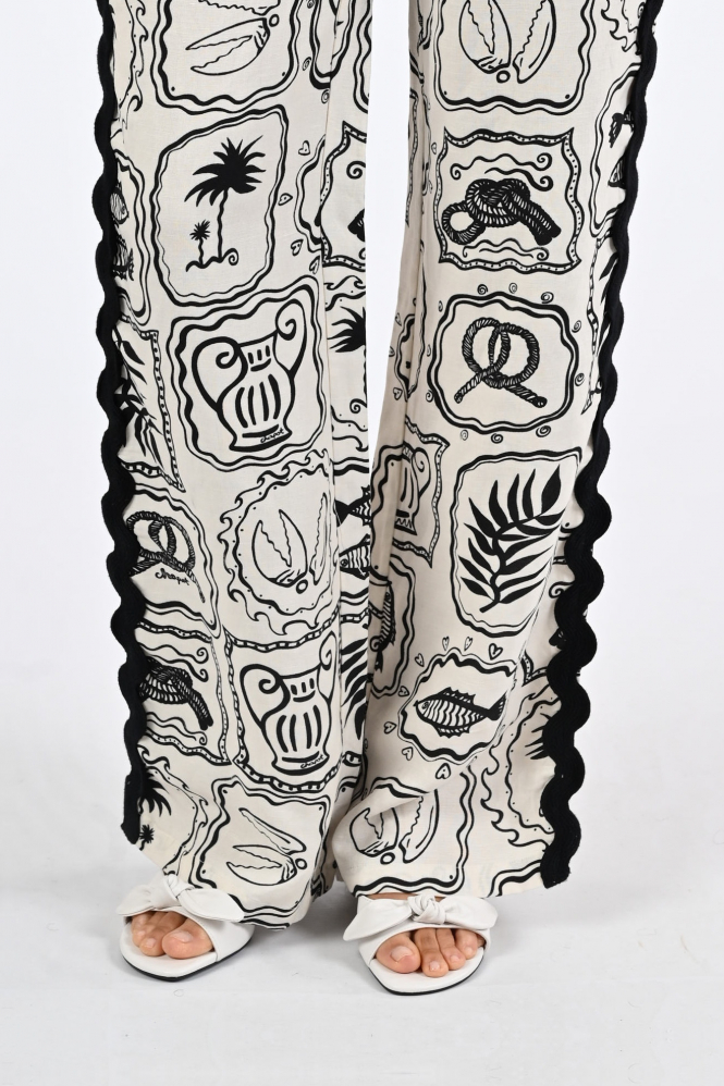 Fabienne Chapot CLTTRS22SS260234 Broek Zwart