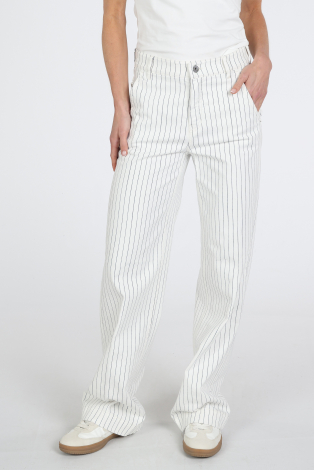 Rosner Audrey Wide Leg 5 Pocket  Wit