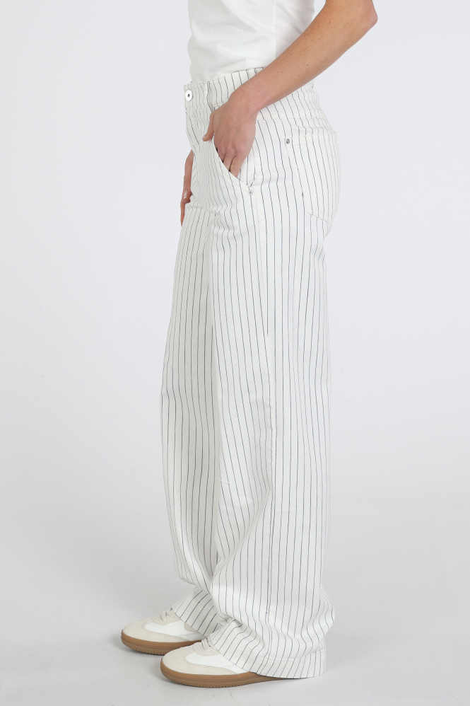 Rosner Audrey Wide Leg 5 Pocket  Broek Wit
