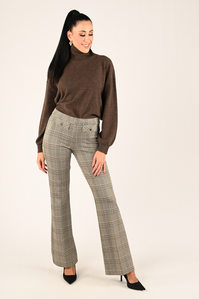 Cambio Francis glencheck Broek Bruin