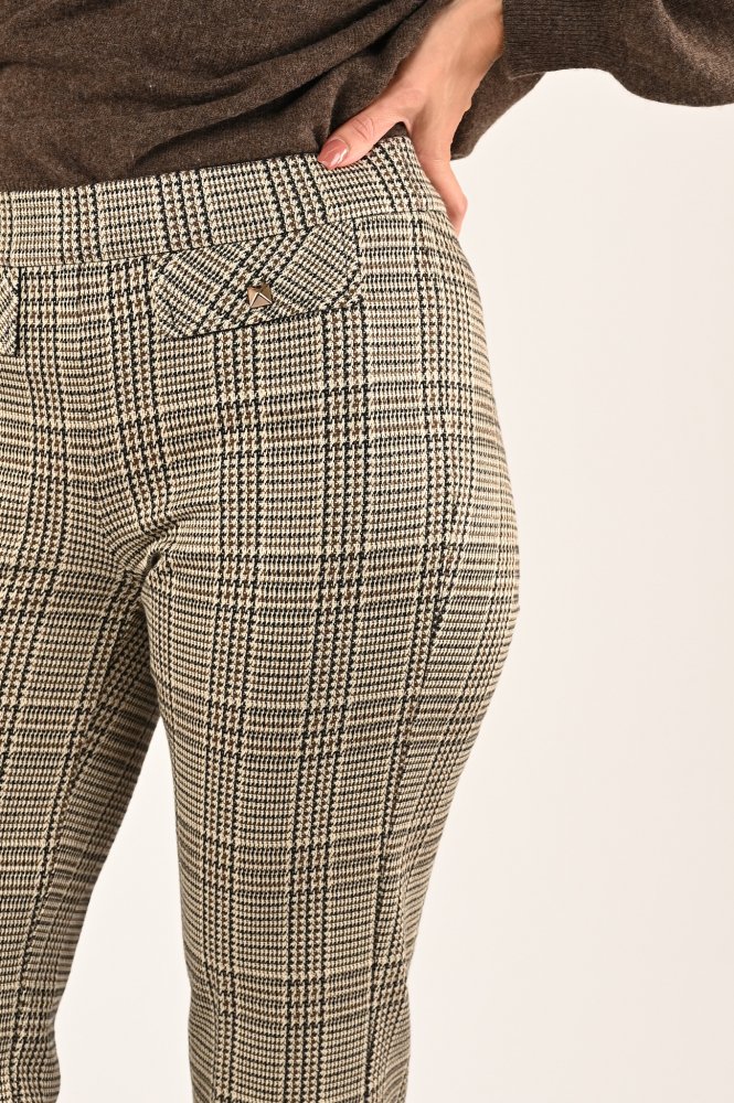 Cambio Francis glencheck Broek Bruin