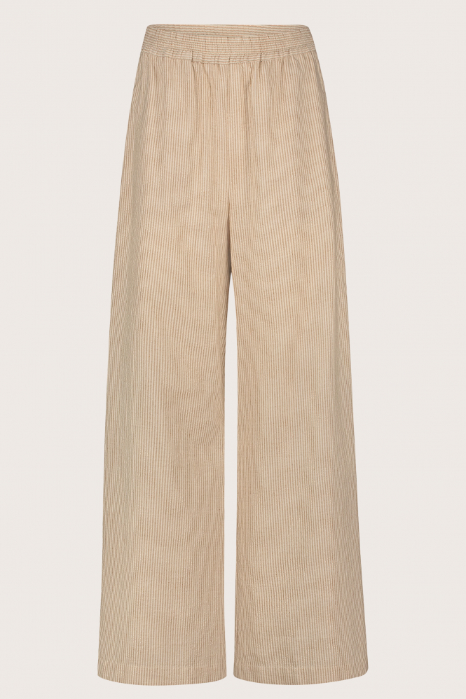 By-Bar Randy stripe Broek Beige