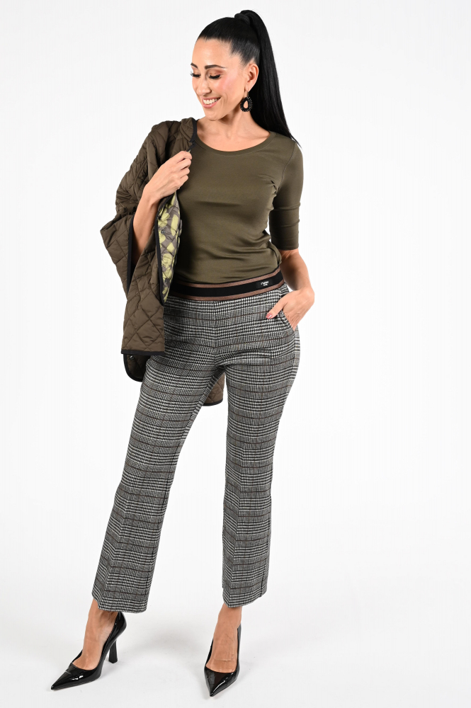 Cambio Francoise jersey Broek Beige