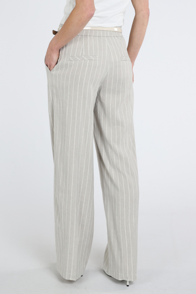 Rosner Mara Wide Leg  Broek Beige