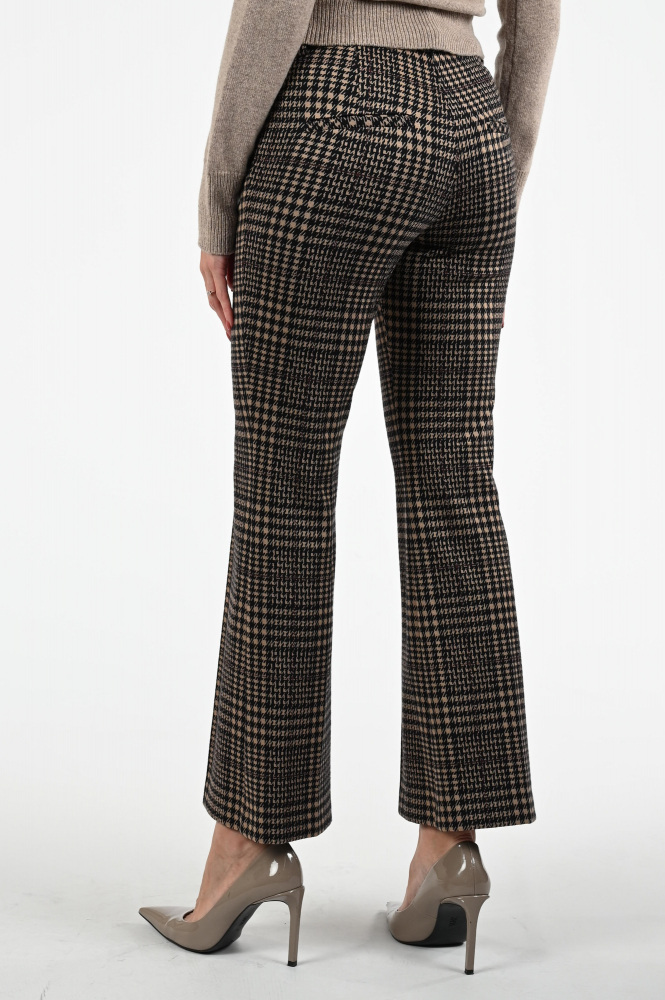 Cambio Francoise tartan Broek Bruin