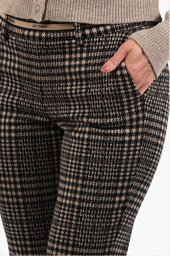 Cambio Francoise tartan Broek Bruin