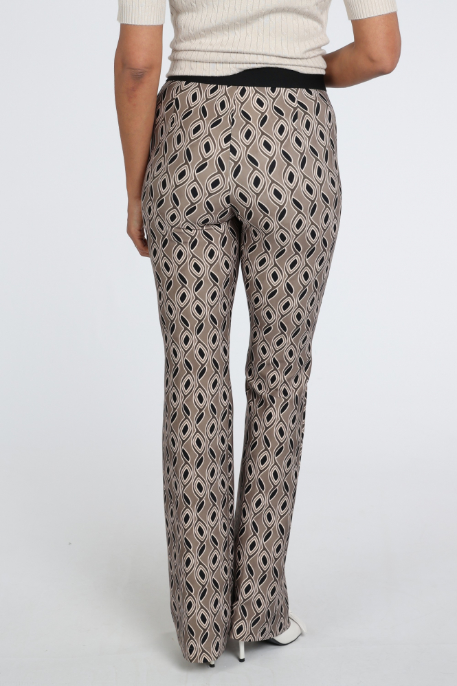 Cambio Flower Broek Bruin