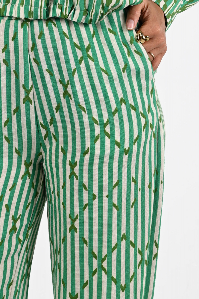 Geisha 61218-20 Broek Groen