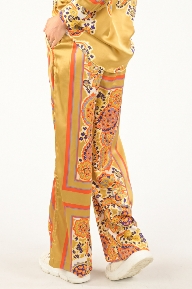 Co'couture scarf pants Broek Geel