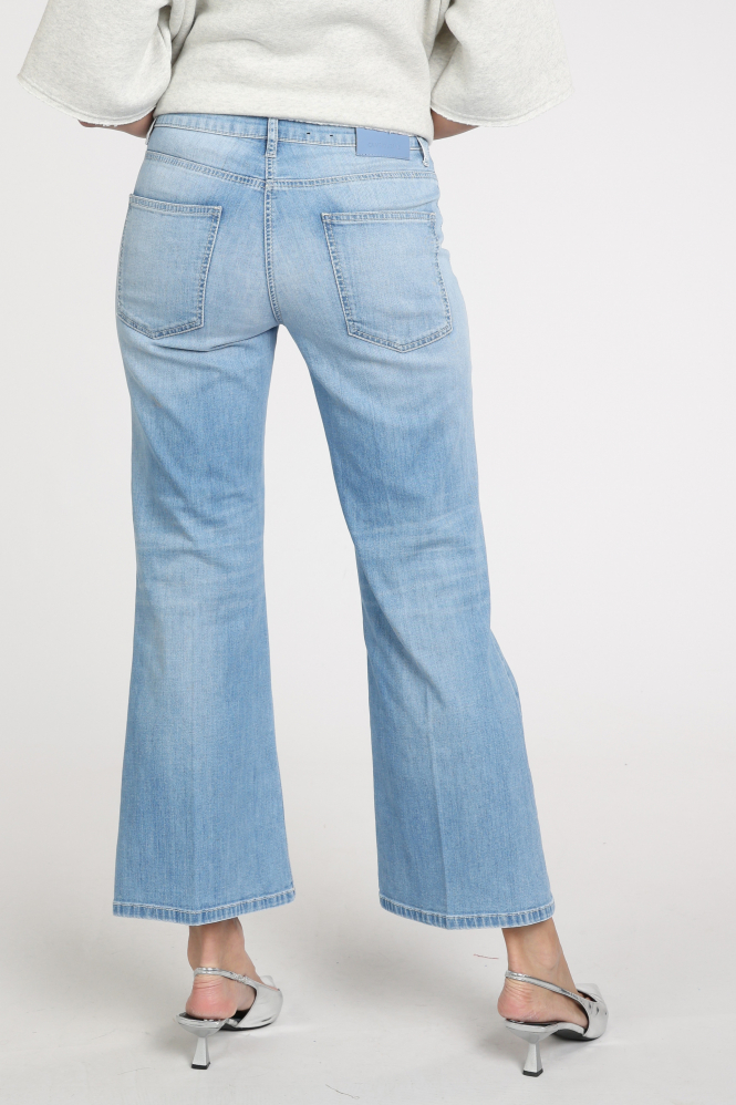 Cambio fabienne cropped Broek Blauw