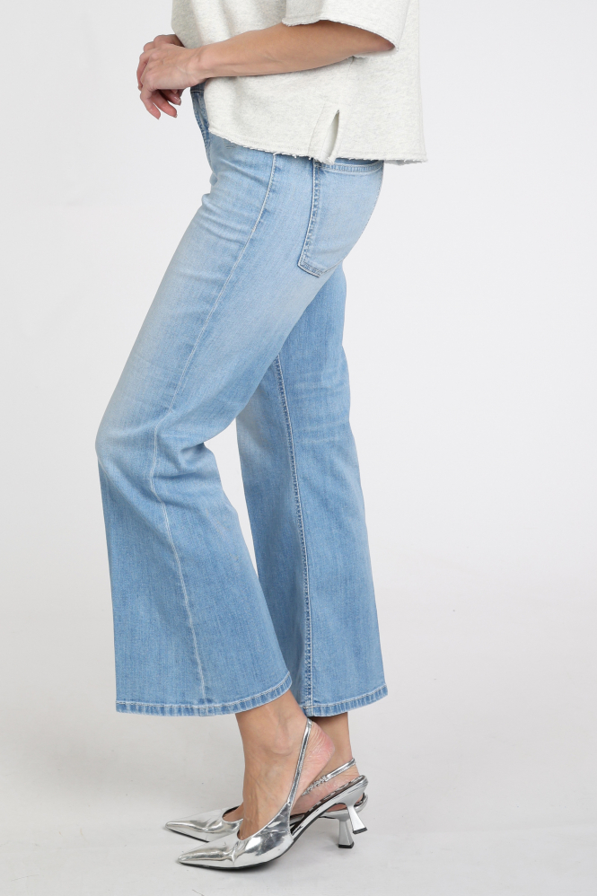 Cambio fabienne cropped Broek Blauw