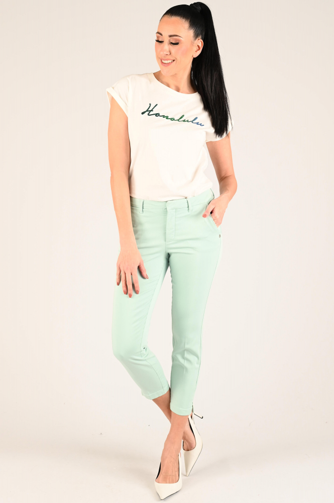NickJean Sandy slim ankle Chino Groen
