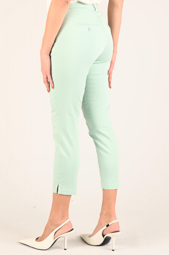 NickJean Sandy slim ankle Chino Groen