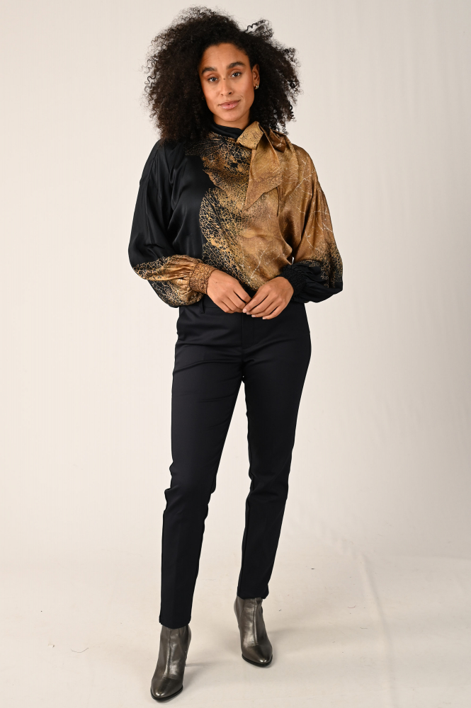 NickJean Sandy slim long Chino Blauw