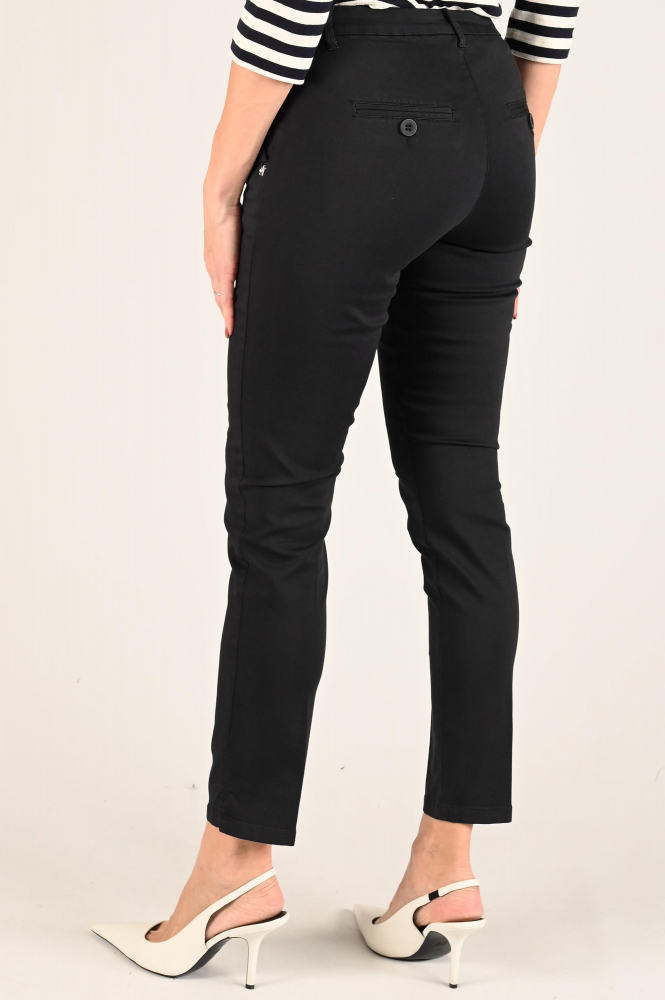 NickJean Sandy Slim long Chino Blauw