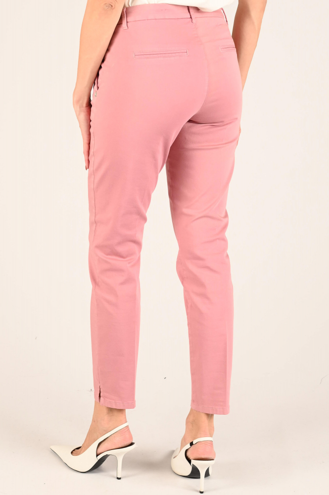 NickJean Sandy slim long Chino Rood