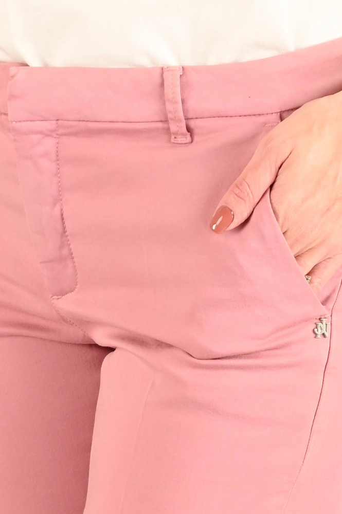 NickJean Sandy slim long Chino Rood