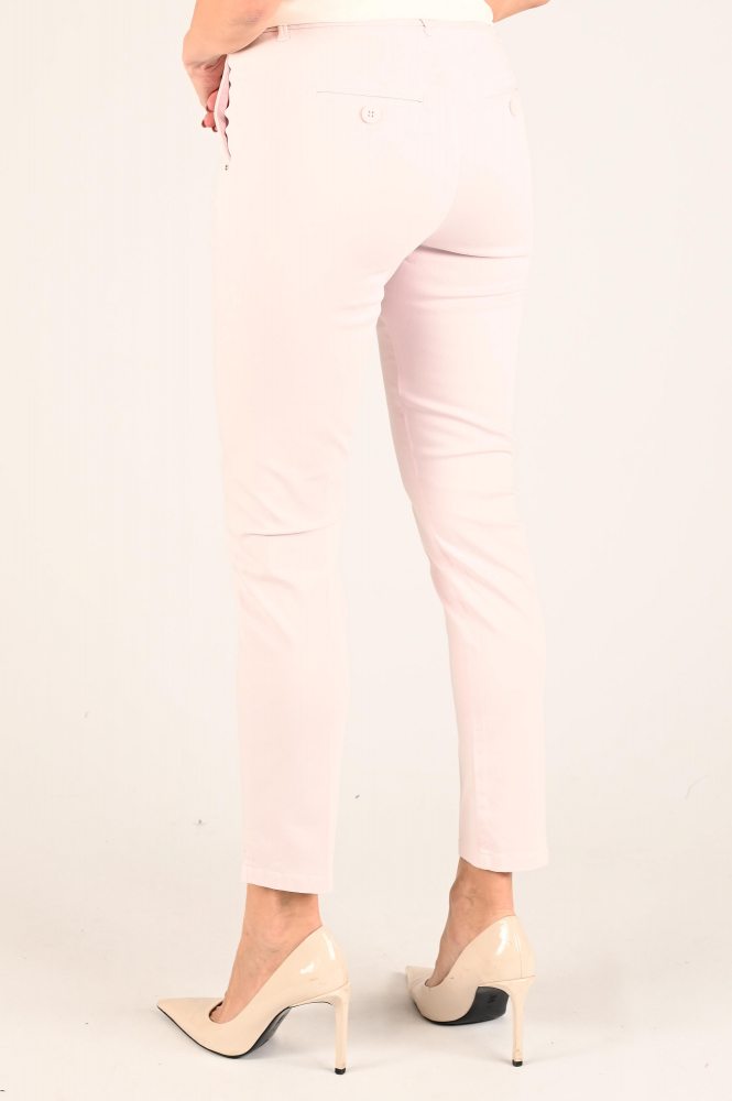 NickJean Sandy slim long Chino Roze