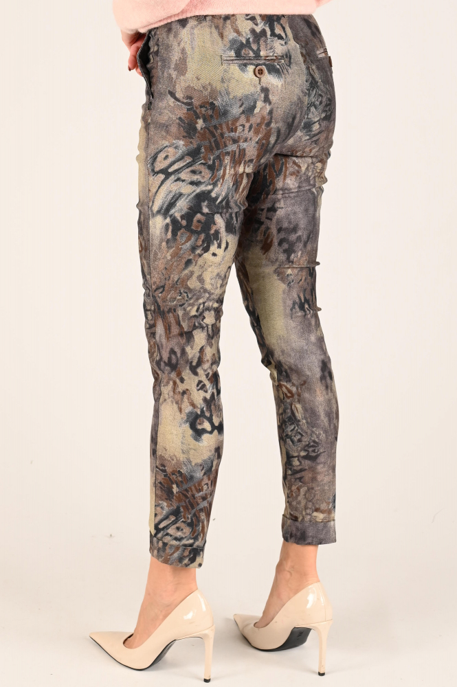 NickJean Sandy slim long Chino Grijs
