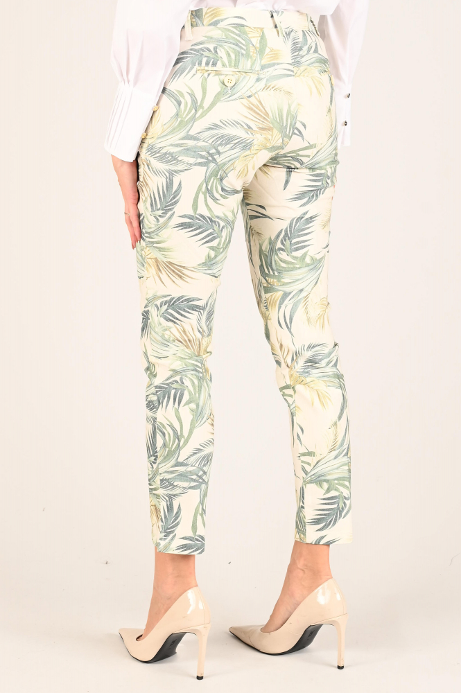 NickJean Sandy slim long Chino Groen