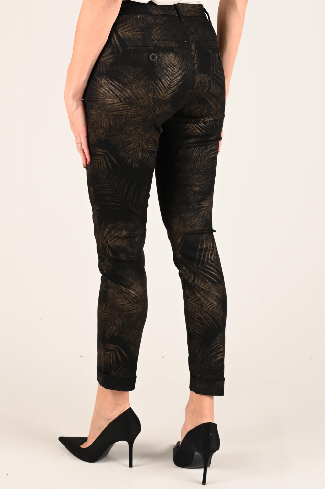 NickJean Sandy slim long Chino Geel