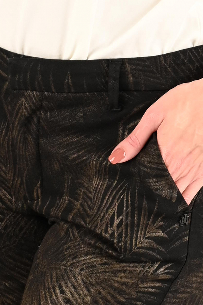 NickJean Sandy slim long Chino Geel