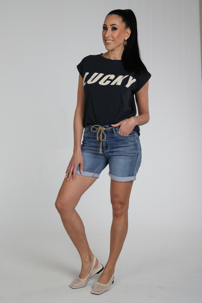 Geisha FRANCES denim Short Blauw