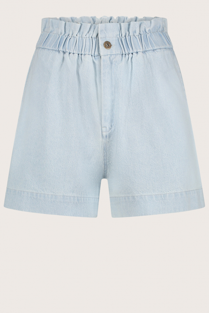 By-Bar Leon denim short Short Blauw
