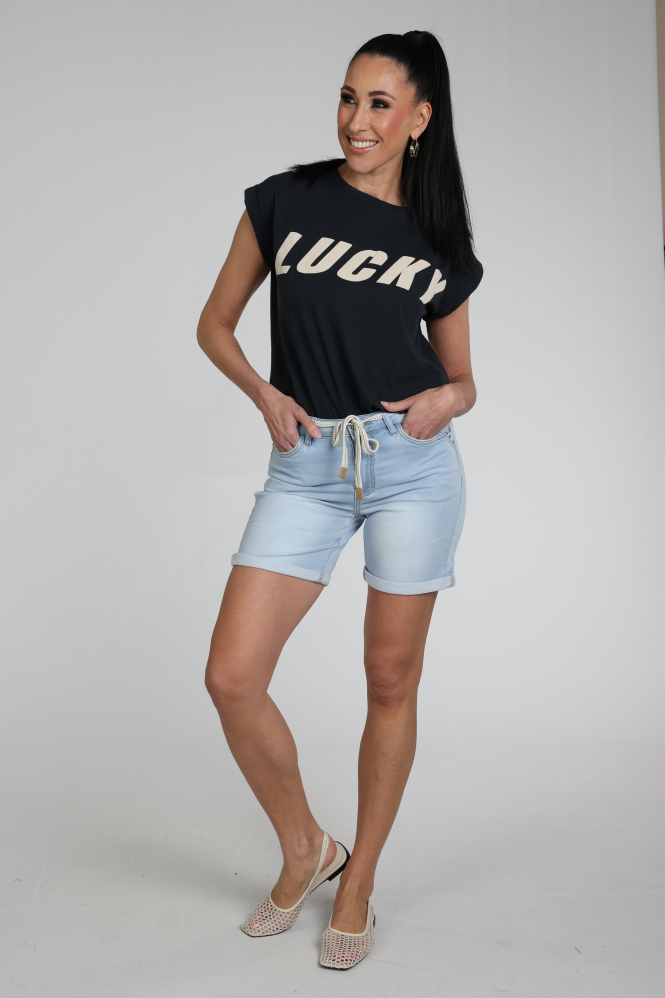 Geisha FRANCES denim Short Blauw