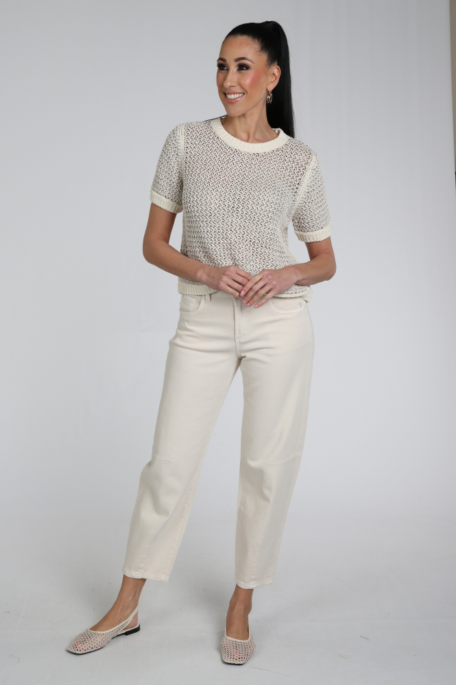 Florez Tess Jeans Wit