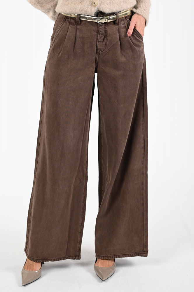 Floréz Gina loose Jeans Bruin