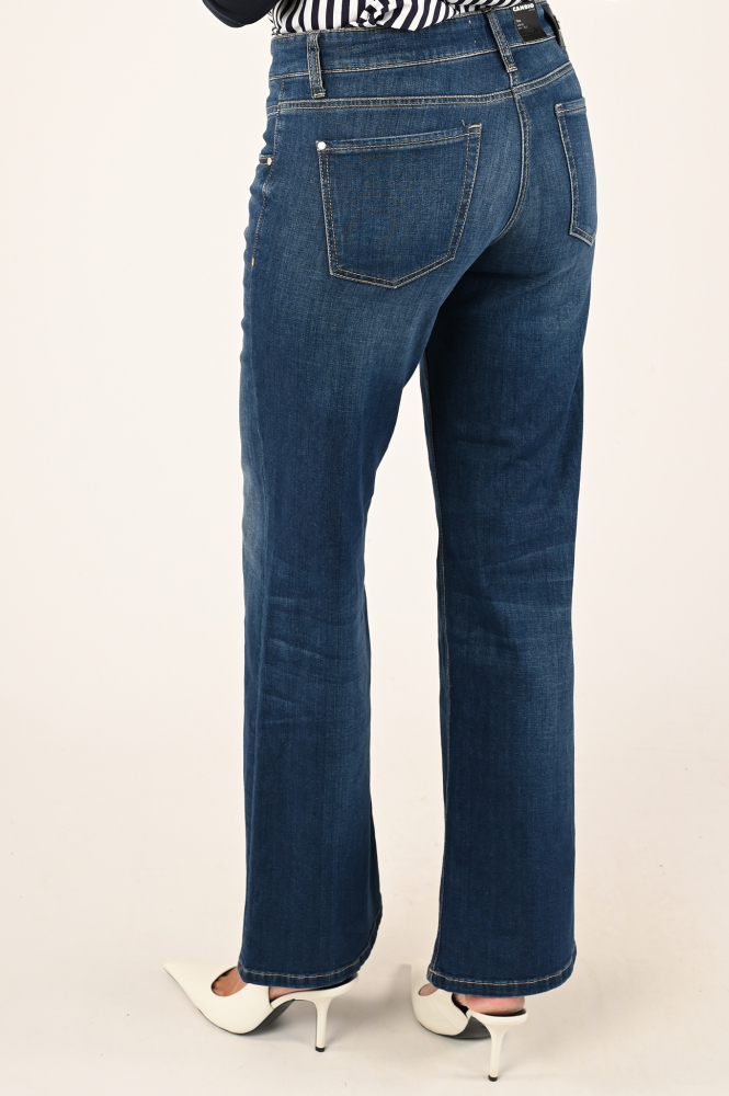 Cambio Tess wide leg Jeans Blauw
