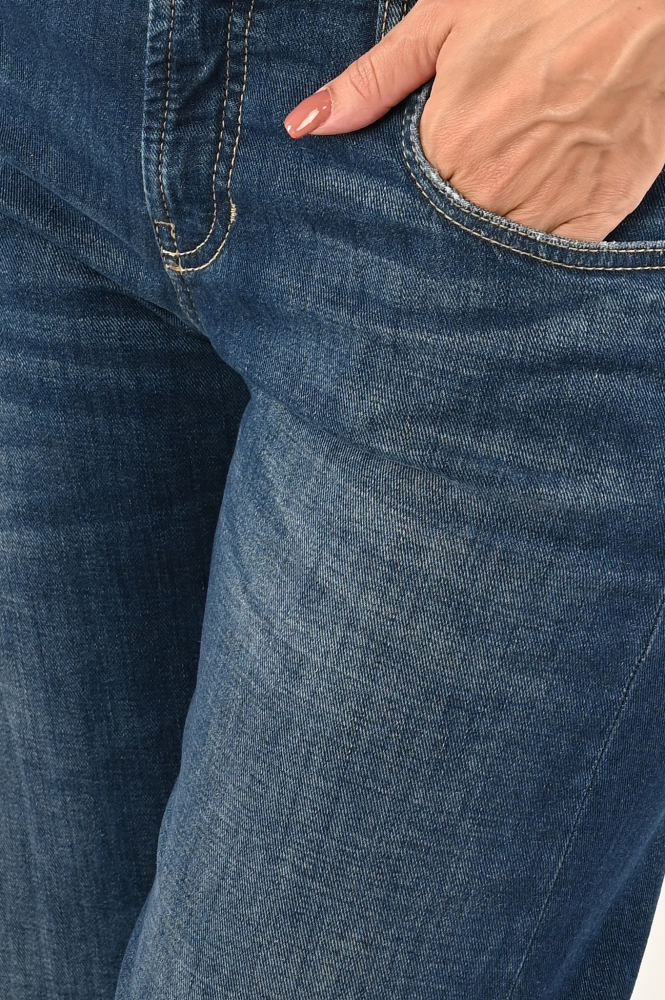Cambio Tess wide leg Jeans Blauw