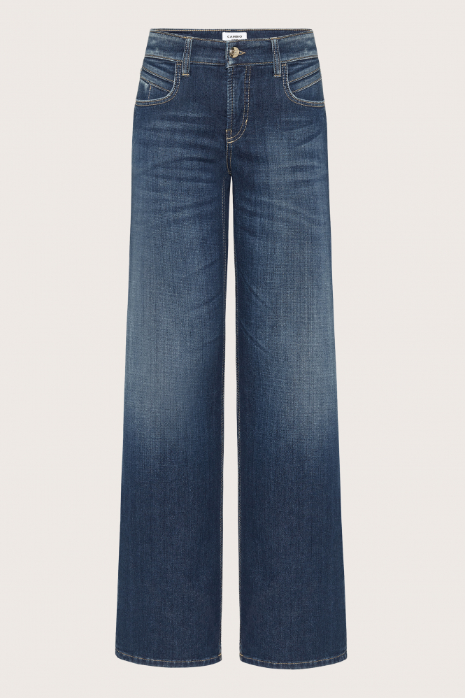 Cambio Tess wide leg Jeans Blauw