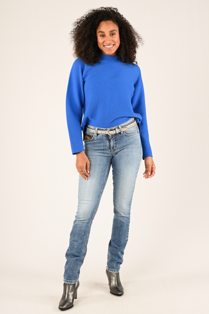 Cambio Paris long Jeans Blauw