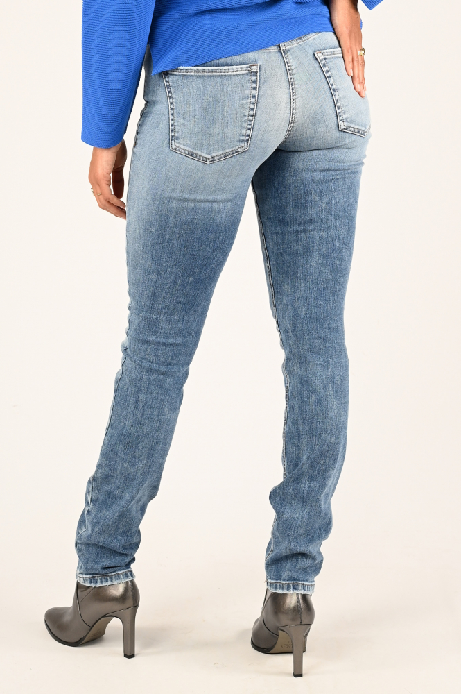 Cambio Paris long Jeans Blauw