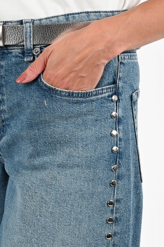 Mac Nevada rivet Jeans Blauw