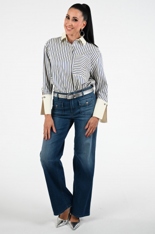 Cambio Aimee pocket Blauw